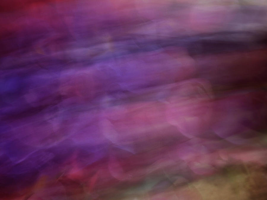 Soft flowing pastel abstract line background with purples, blues and green lines and shapes Photograph by Teri Virbickis