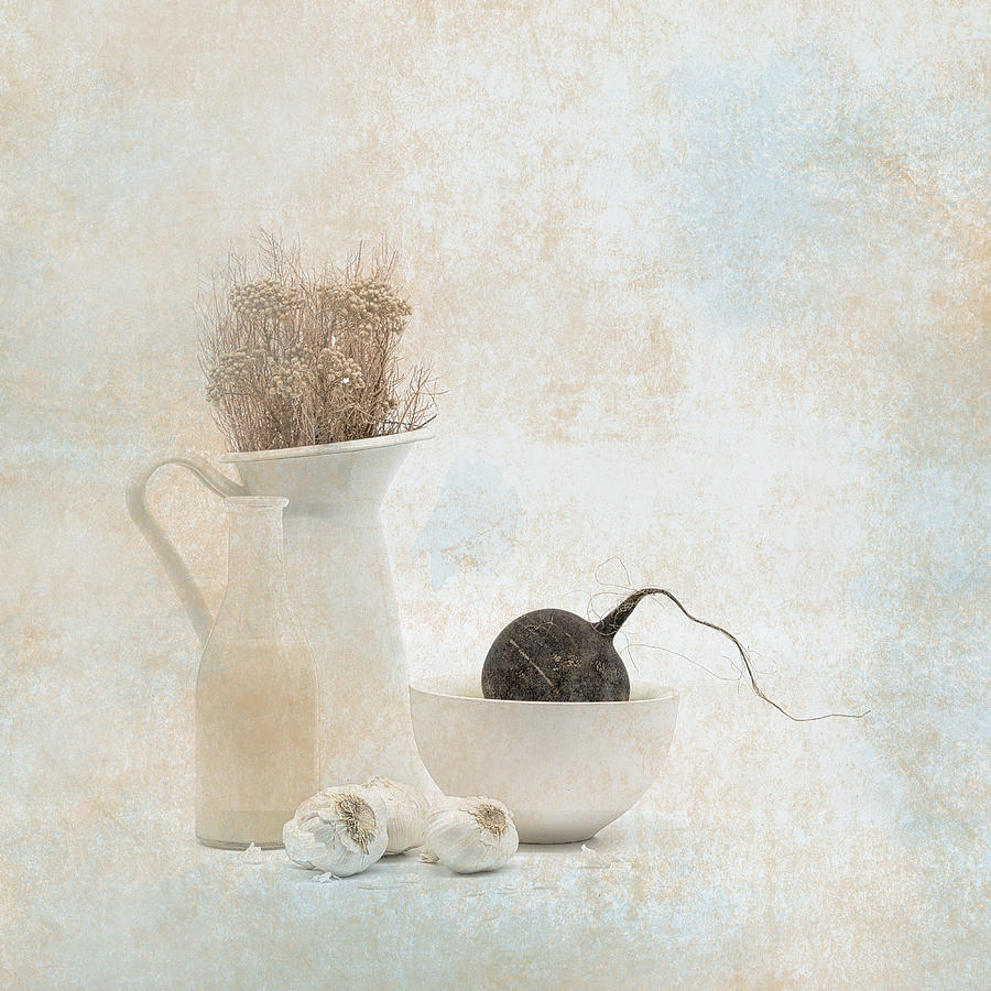 Soft Impression With Rammenas And Milk Photograph by Saskia Dingemans