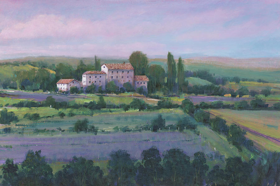 Countryside Painting - Soft Lavender Fields II by Tim Otoole