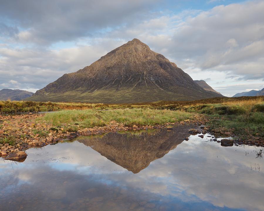 Soft morning light on the Buachaille Photograph by Stephen Taylor