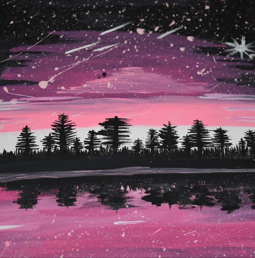 Soft sunset Painting by Starburst Luna | Fine Art America