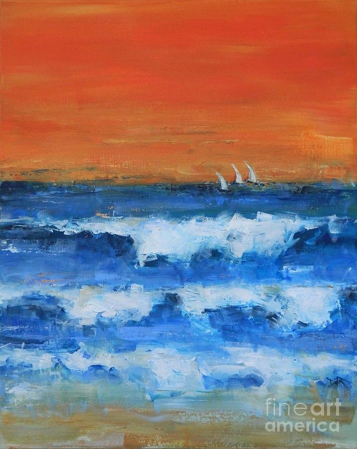 Solace by the Sea 2 Painting by Dan Campbell