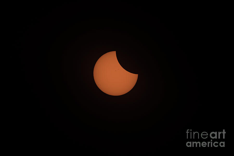 Solar Eclipse First Quarter Photograph by Dwain Patton Fine Art America