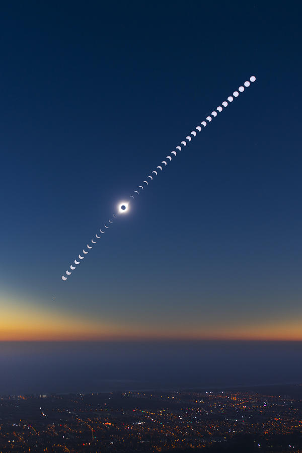 Solar Photograph - Solar Eclipse by Tengyu Cai