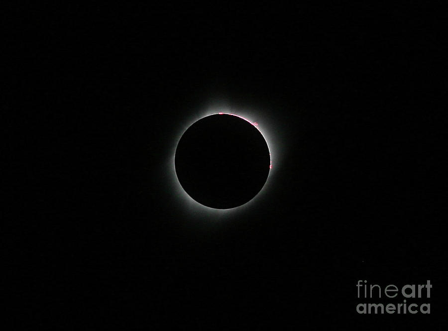 Space Photograph - Solar Eclipse Totality of 2017 by Casey Hanson