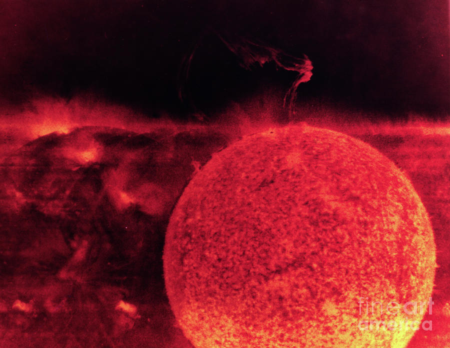Solar Eruption On The Sun Photograph by Bettmann