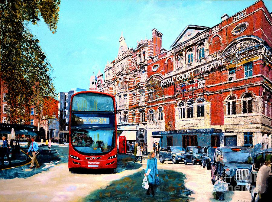 SOLD Day Shopping Sloane Square Painting by Paul McIntyre - Fine Art ...