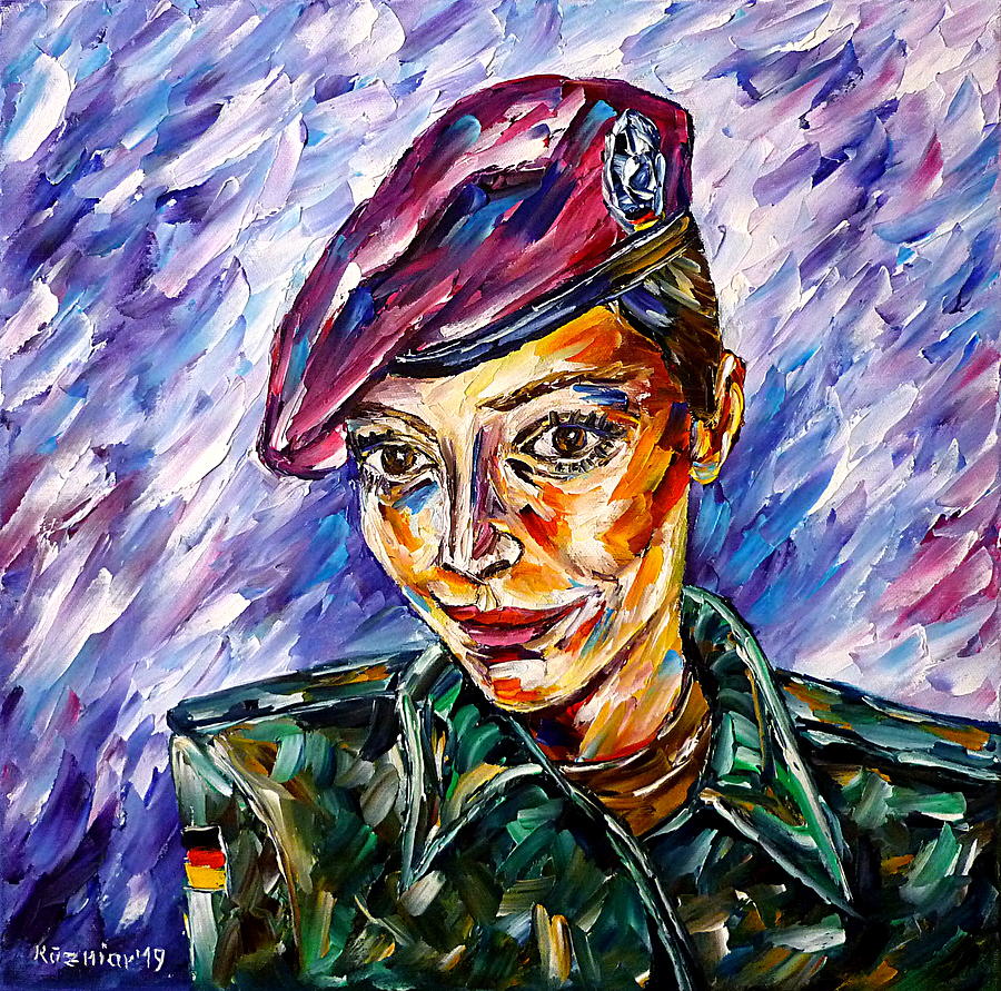 Soldier Painting by Mirek Kuzniar