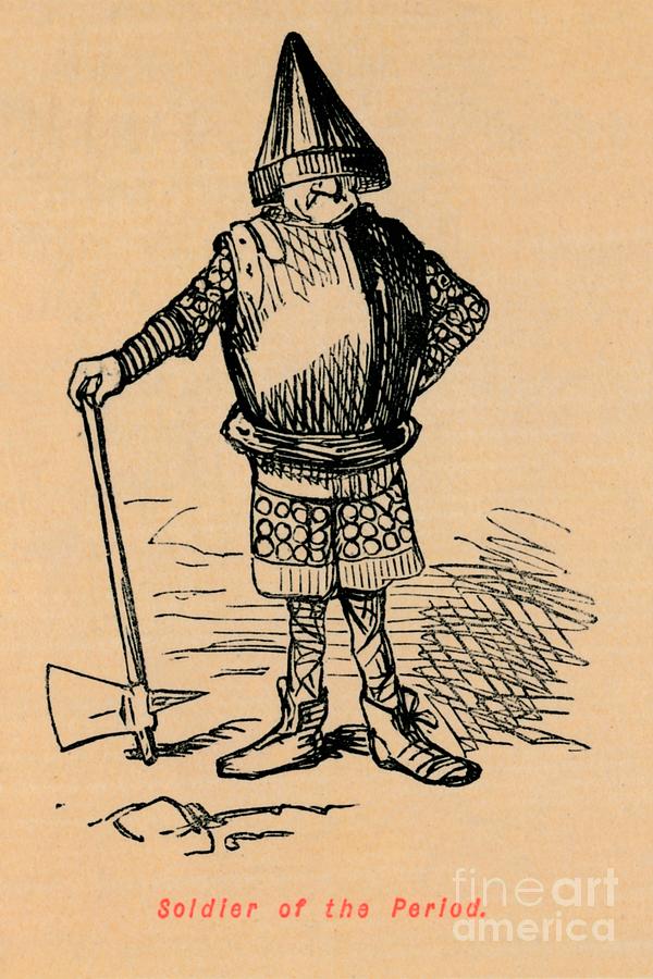 Soldier Of The Period Circa 1860 Drawing by Print Collector