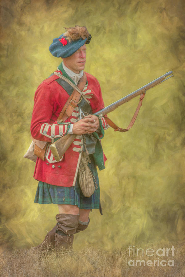 Soldiers At War Highlander Digital Art by Randy Steele