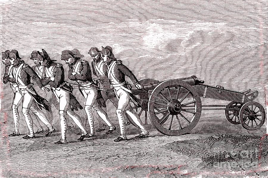 Soldiers Dragging A Cannon Photograph by Collection Abecasis/science Photo Library
