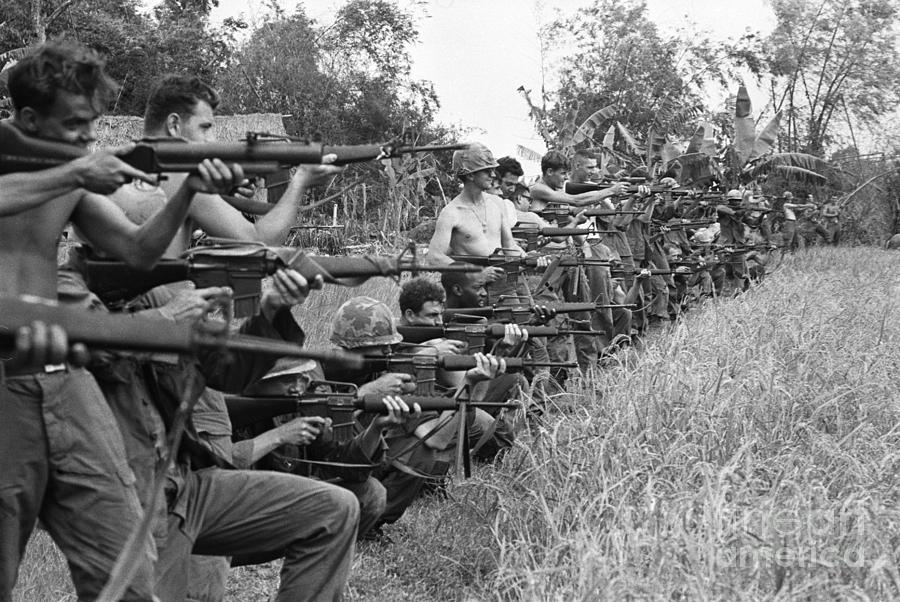 Soldiers Test Firing Their Weapons Photograph by Bettmann