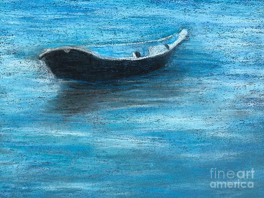 Boat Painting - Solitary Boat by Marilyn Healey