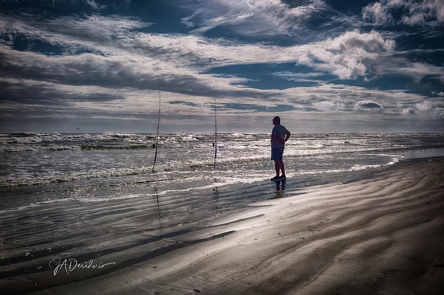Solitary Fisherman Photograph by Joseph Desiderio