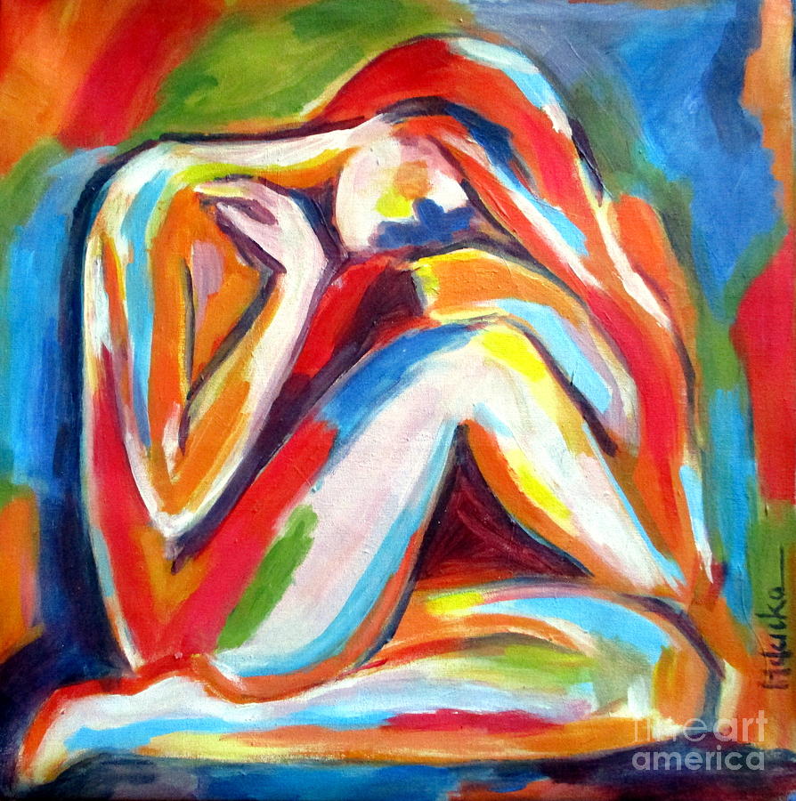 Nude Painting - Solitude by Helena Wierzbicki