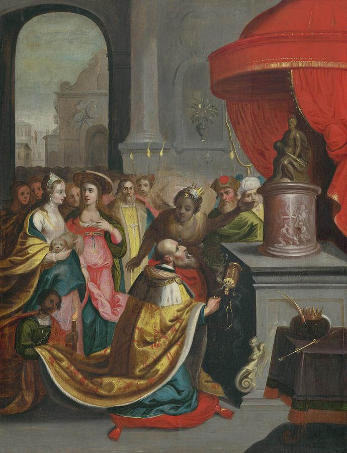 Solomon?s Idolatry Painting by Of Frans Francken The Younger