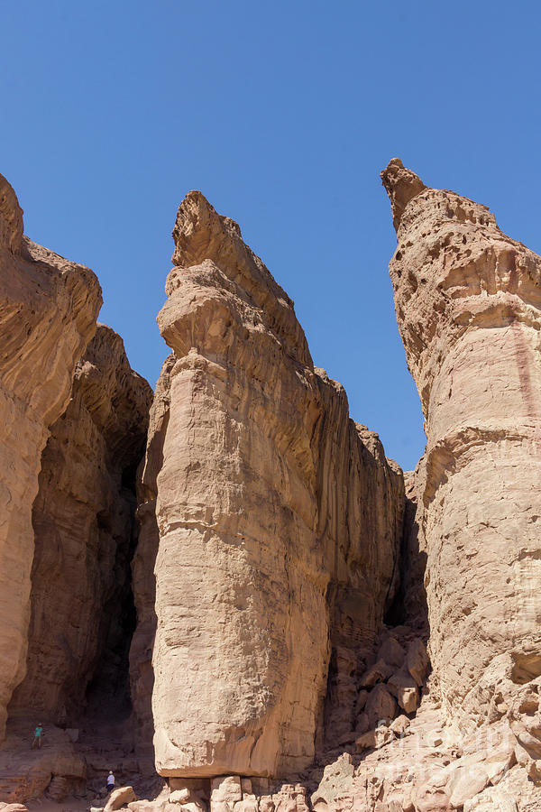 Solomons Pillars in Timna Valley in the Negev Desert in Souther Photograph by William Kuta