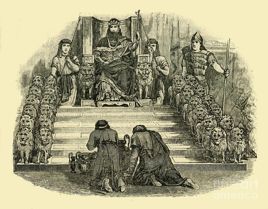 Solomons Throne Drawing by Print Collector - Fine Art America