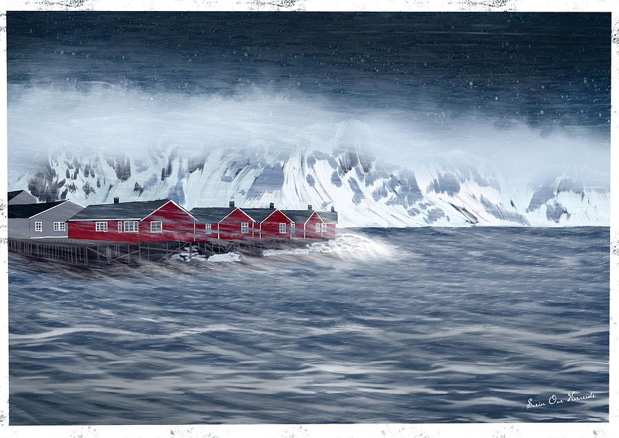 Winter Digital Art - Some days in the north by Svein Ove Hareide