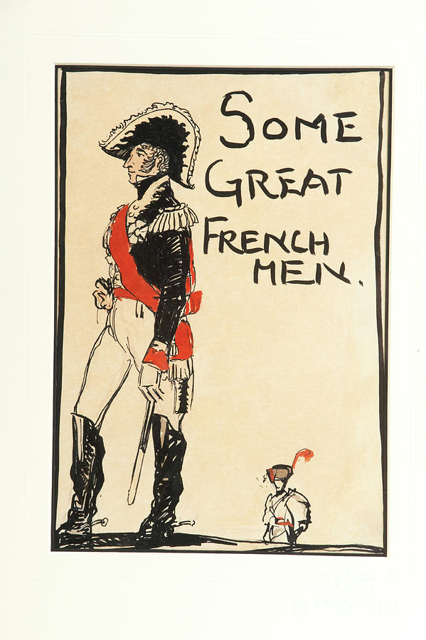 Some Great French Men, 1917 Painting by Claud Lovat Fraser