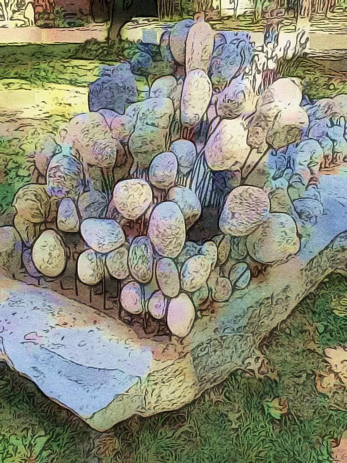 Some rocks grow in Brooklyn Digital Art by Steve Glines