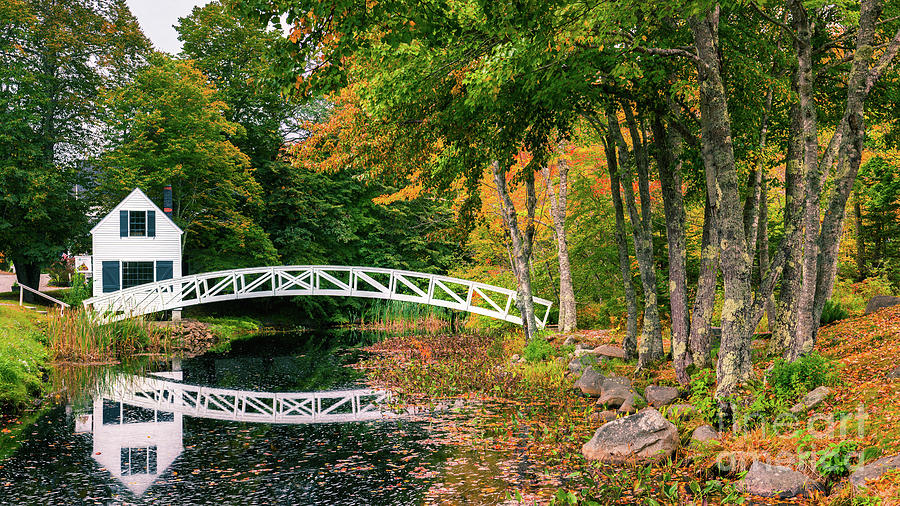 Famous Somesville Bridge, Maine Photograph by Henk Meijer Photography