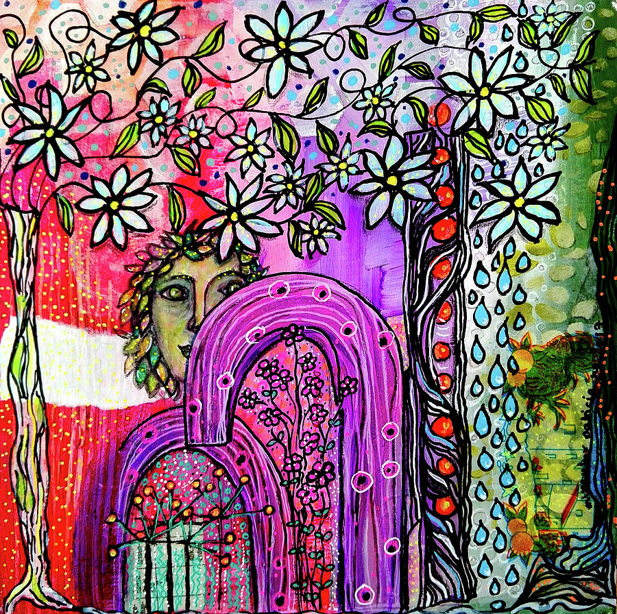 Something about Spring Mixed Media by Mimulux Patricia No