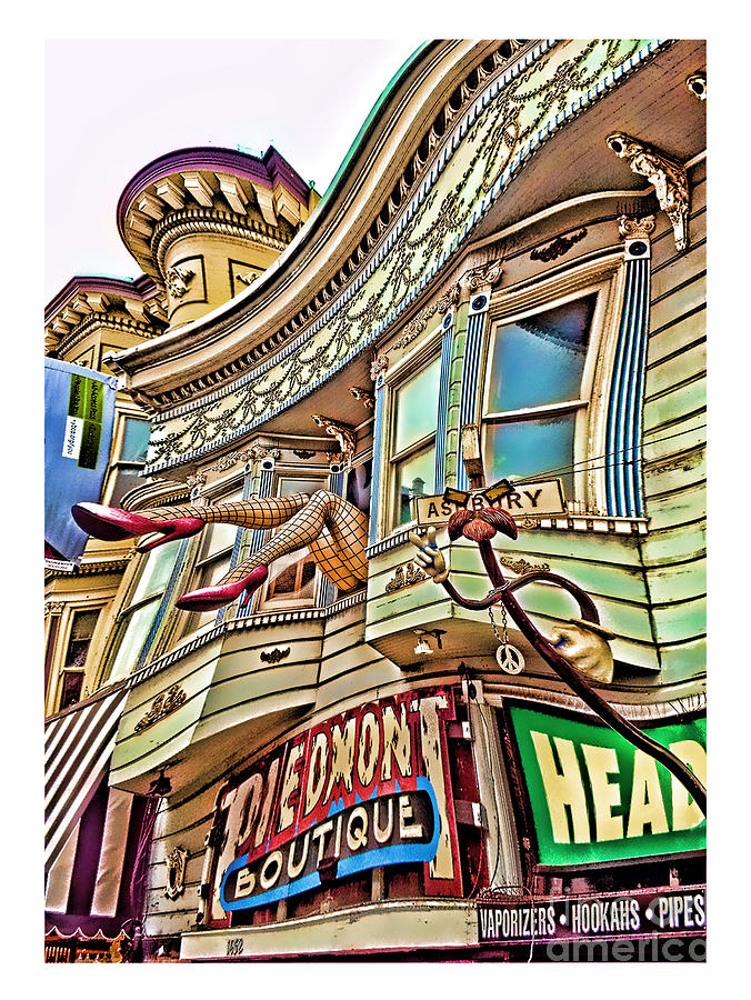 Something to find only the in the Haight Ashbury warped version Digital Art by Jim Fitzpatrick