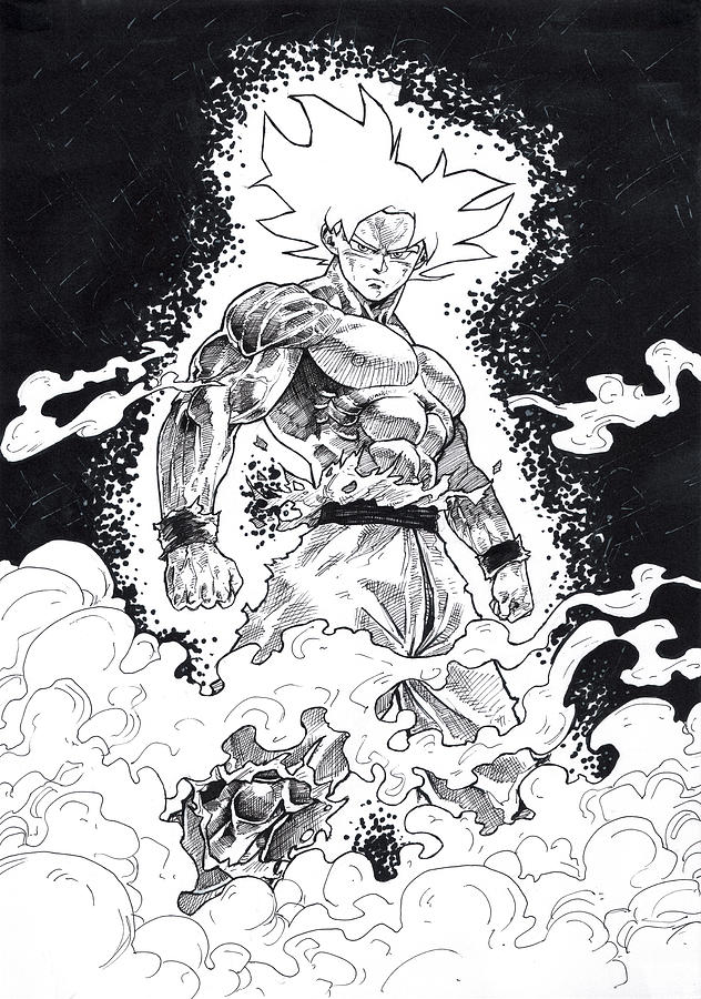 Ultra Instinct Goku Sketch by TheD138 on DeviantArt