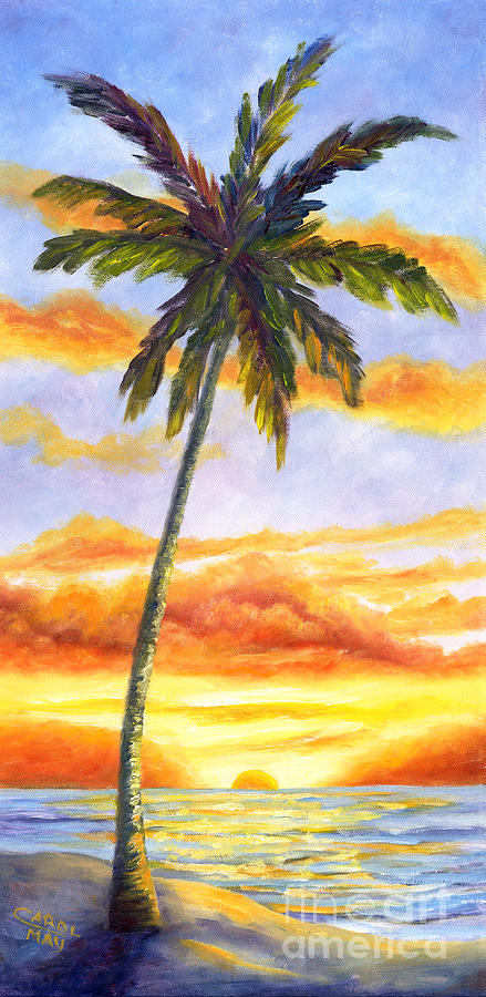 Tropical Sunset Painting by Art by Carol May