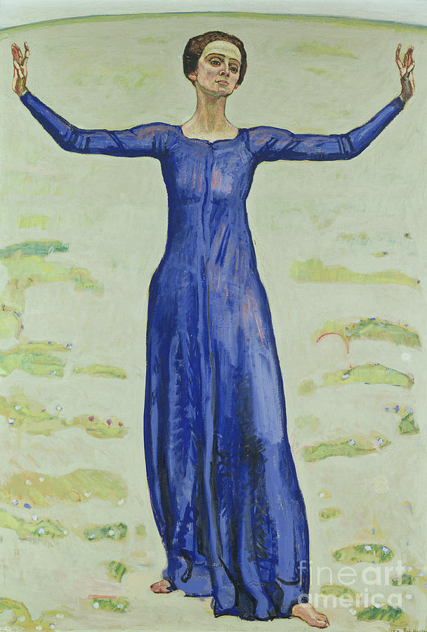 Song In The Distance, 1914 Painting by Ferdinand Hodler
