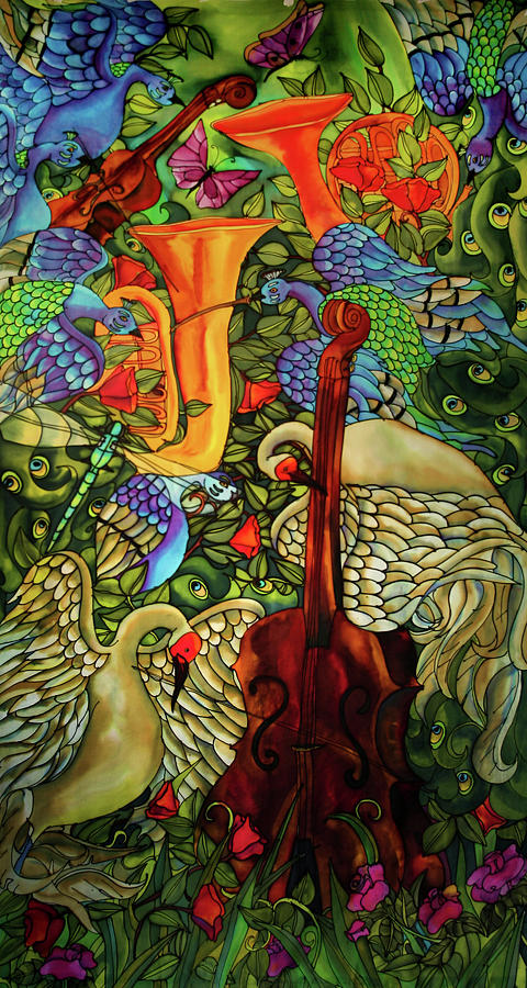 Butterfly Painting - Songbirds by Holly Carr