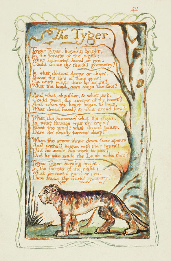 Songs of Innocence and of Experience The Tyger. Painting by William Blake