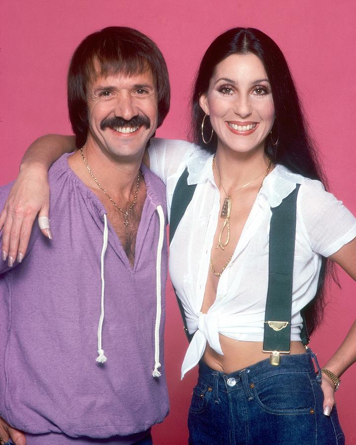 Cher Photograph - Sonny And Cher Portrait Session by Harry Langdon