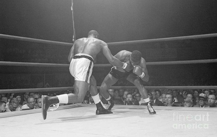 Las Vegas Photograph - Sonny Liston And Floyd Patterson Fight by Bettmann