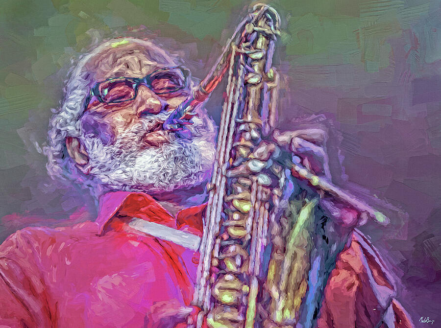 Sonny Rollins Mixed Media by Mal Bray