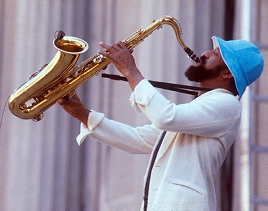 Sonny Rollins Performing Photograph by Tom Copi