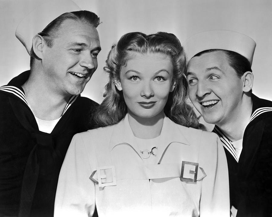 Sonny Tufts And Veronica Lake Smiling With Eddie Bracken Photograph by ...