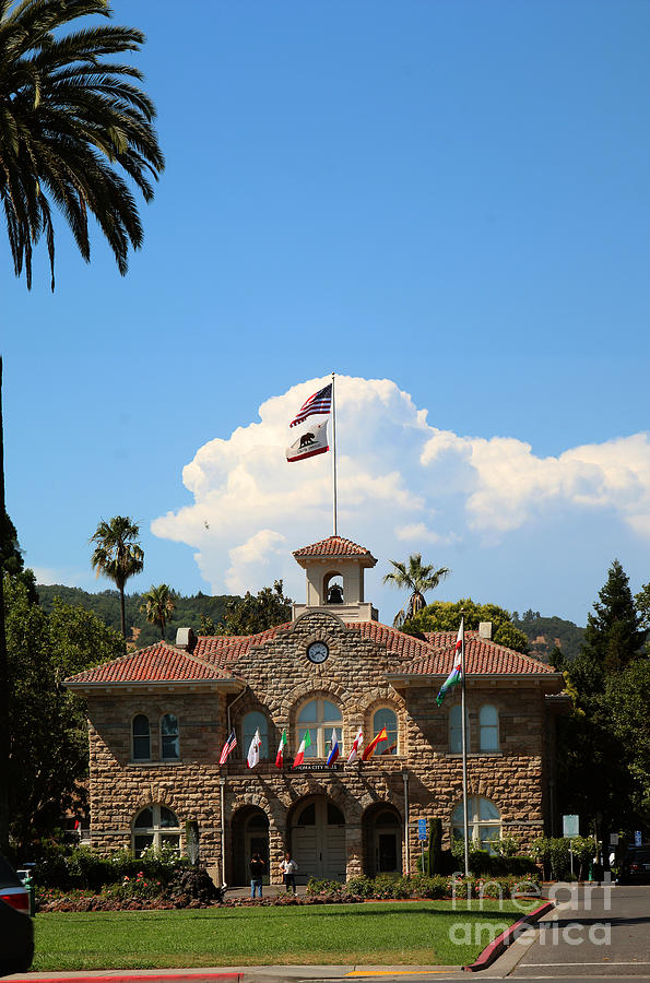 Sonoma City Hall at the Town Square of Sonoma Photograph by Wernher ...