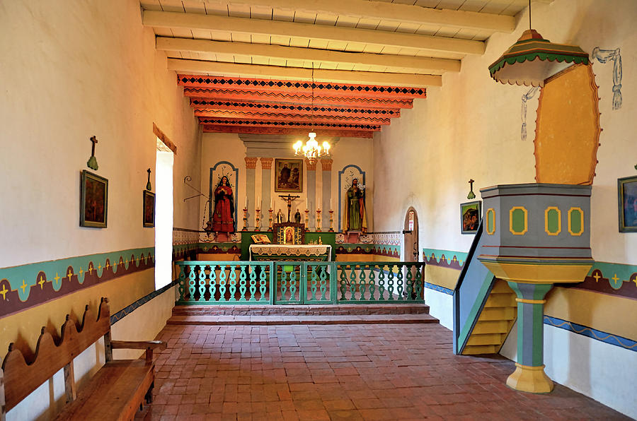 Sonoma Mission Chapel Altar And Pulpit Photograph by David Lawson