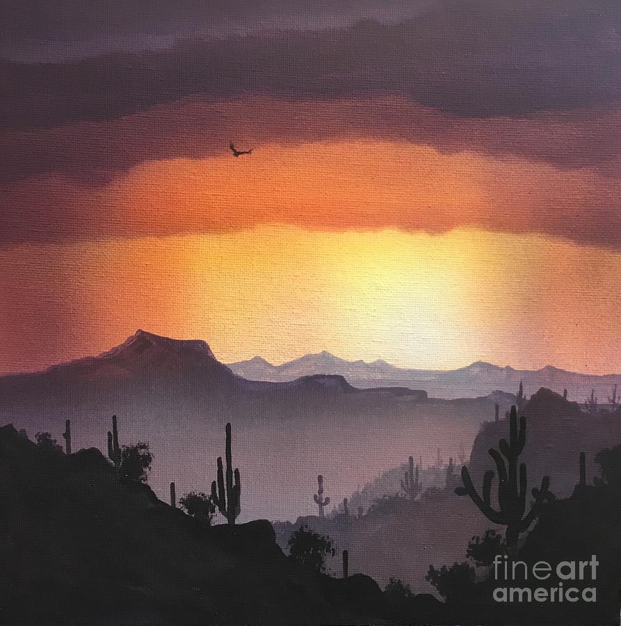 Sonoran Monsoon Painting by Jerry Bokowski