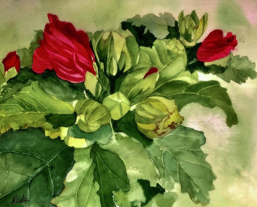 Rose Of Sharon Painting - Soon by Nicole Curreri