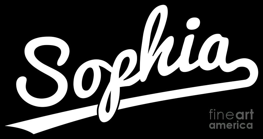 Sophia For Girls First Name Gift Idea Digital Art By Festivalshirt