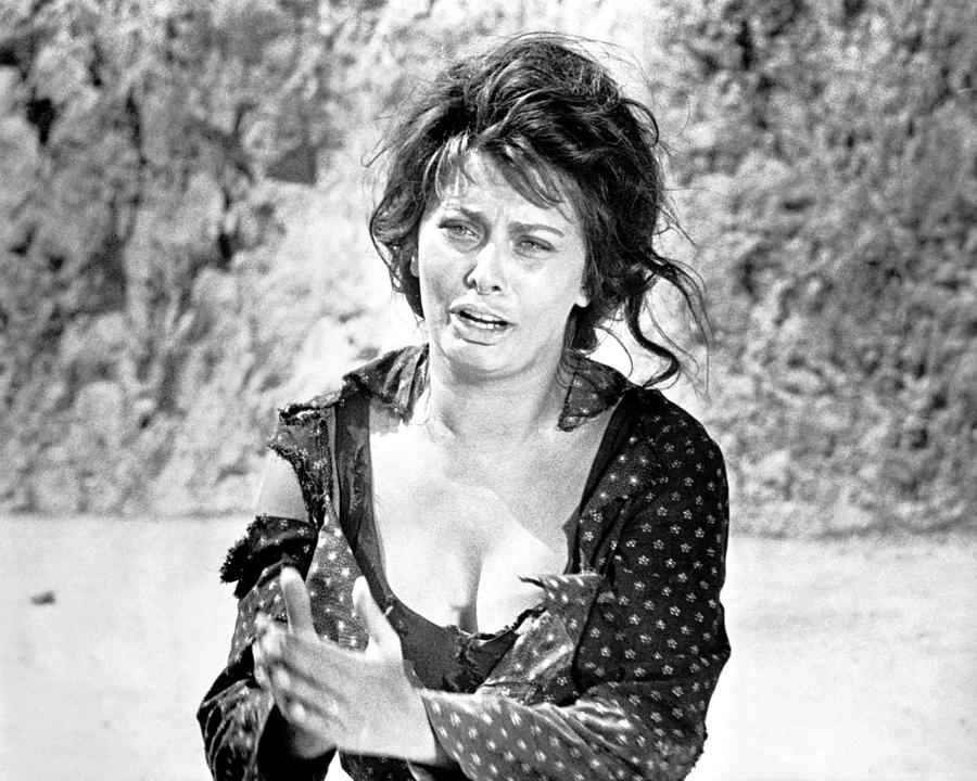 Sophia Loren Crying And Looking Away Photograph by Globe Photos - Fine ...