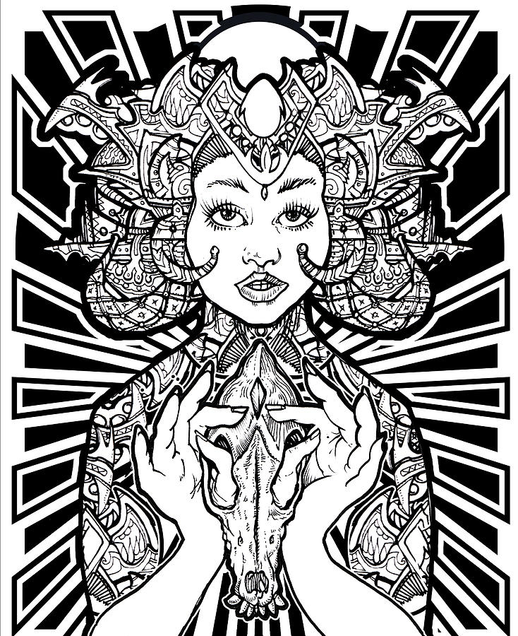 Sophia of Light Drawing by Thomas Ambrose DENNEY Sophia of Light Drawing by Thomas Ambrose DENNEY