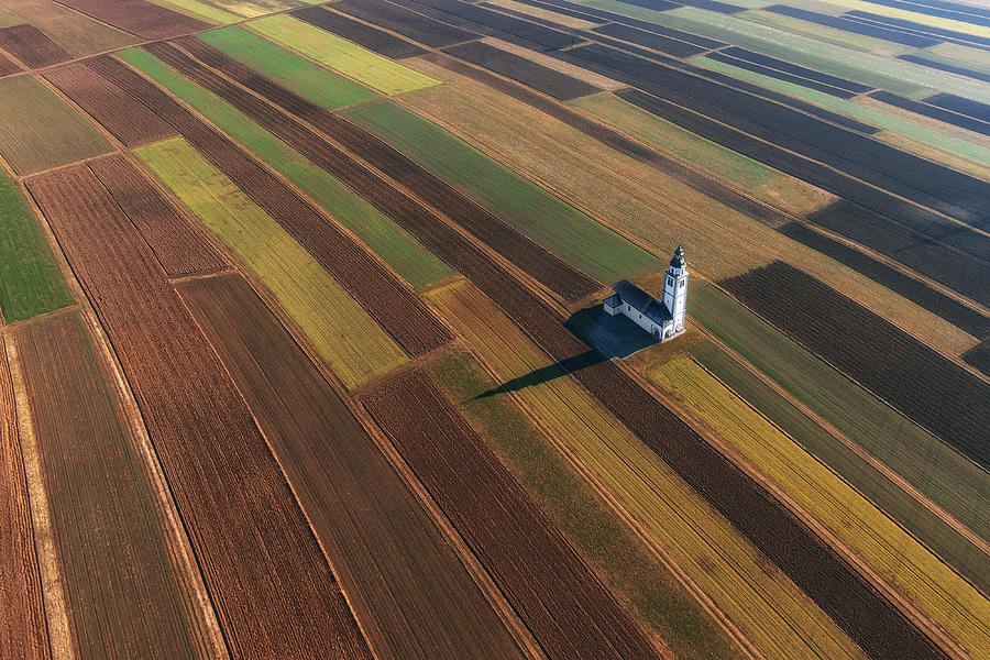 Landscape Photograph - Sorko Fields by Jure Kravanja