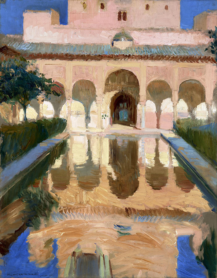 Hall of the Ambassadors, Alhambra, Granada, 1909 Painting by Joaquin Sorolla Y Bastida