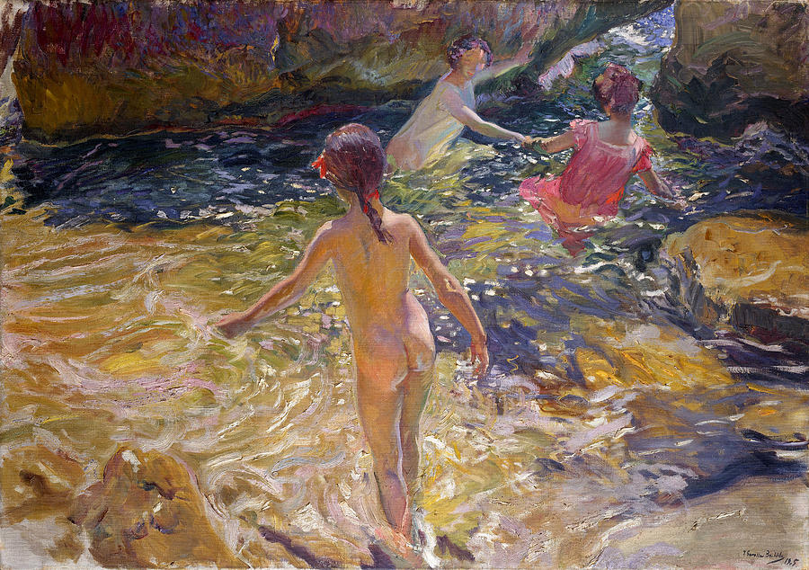 The Bath, Javea, 1905. is a painting by Joaquin Sorolla Y Bastida which was...