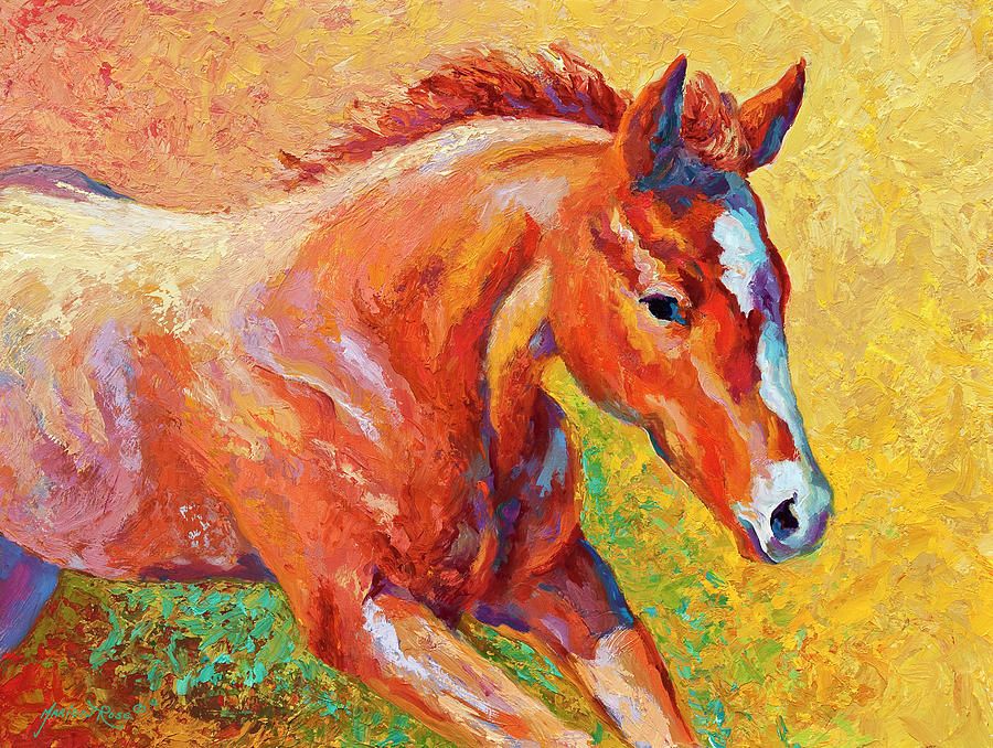 Wildlife Painting - Sorrel Filly by Marion Rose