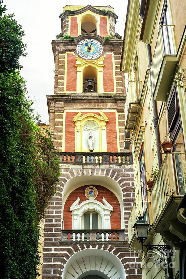 Sorrento Cathedral Bell Tower Photograph by John Rizzuto